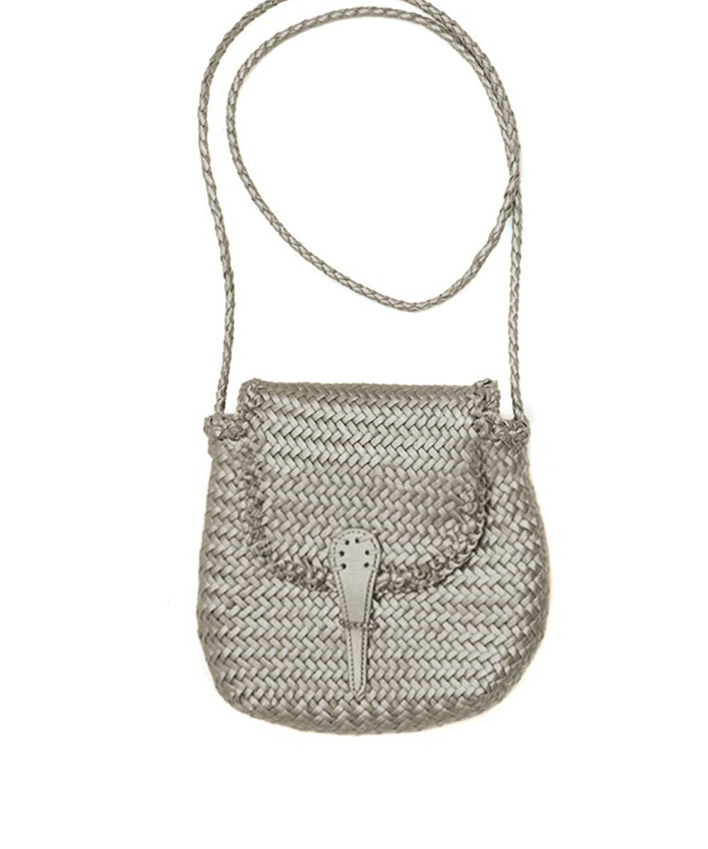 Borsa Mini City Flat DRAGON DIFFUSION Donna - Argento