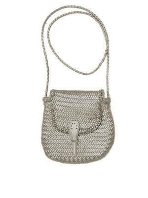 Borsa Mini City Flat DRAGON DIFFUSION Donna - Argento