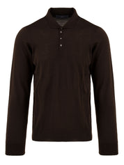 Polo manica lunga rasata DRUMOHR Uomo - Marrone