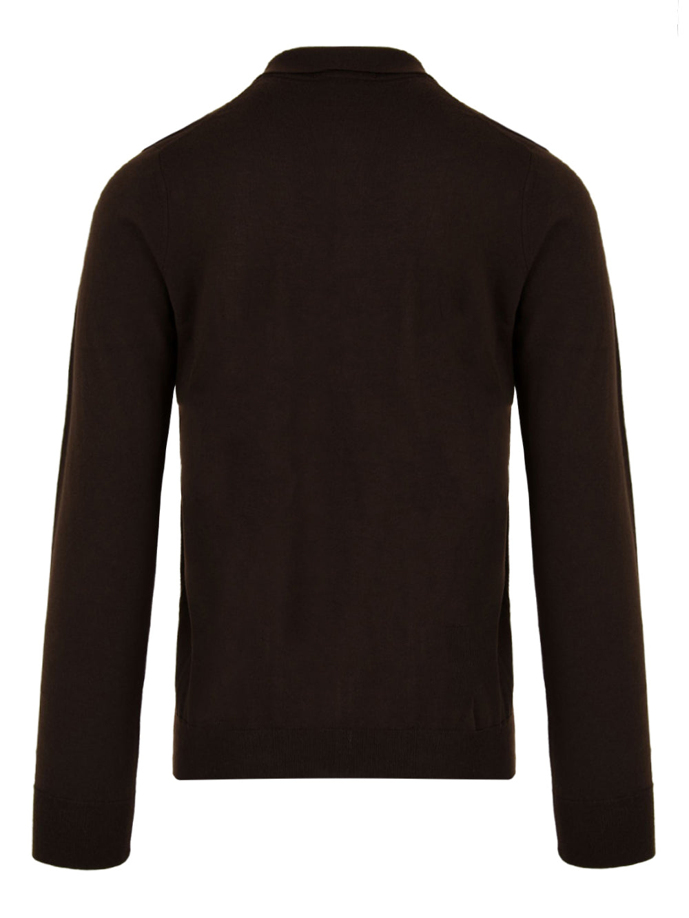 Polo manica lunga rasata DRUMOHR Uomo - Marrone