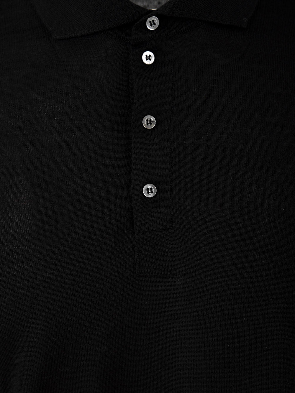 Polo manica lunga rasata DRUMOHR Uomo - Nero