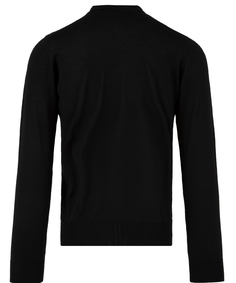 Polo manica lunga rasata DRUMOHR Uomo - Nero