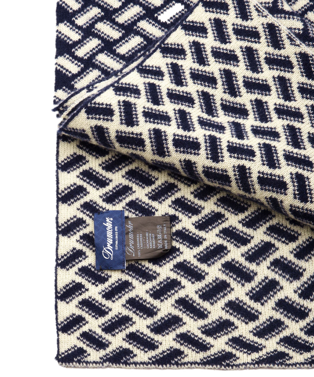 Sciarpa in Cashmere Biscottino DRUMOHR Uomo - Blue