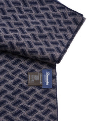 Sciarpa in Cashmere Biscottino DRUMOHR Uomo - Verde/Navy