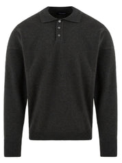 Polo manica lunga Micromelange DRUMOHR Uomo - Grigio