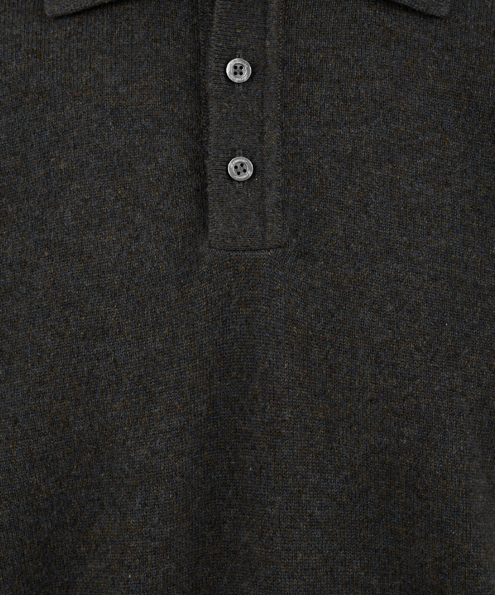 Polo manica lunga Micromelange DRUMOHR Uomo - Grigio