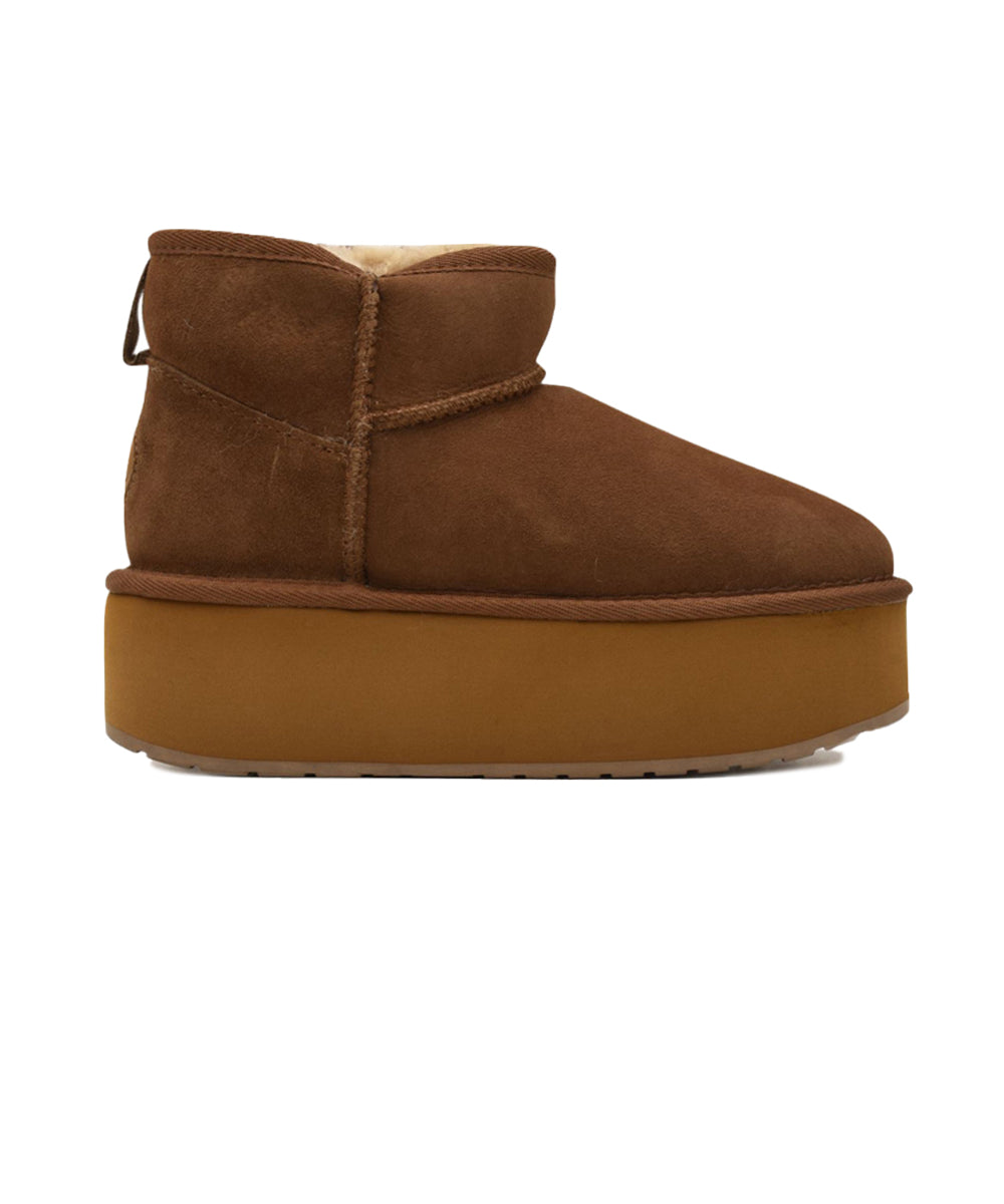 Stivaletto Stinger Micro Flatform EMU AUSTRALIA Donna - Chestnut