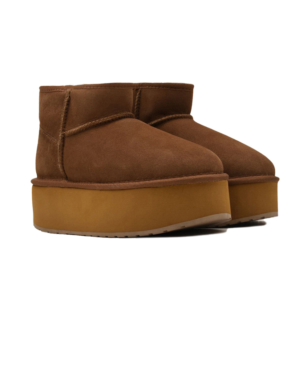Stivaletto Stinger Micro Flatform EMU AUSTRALIA Donna - Chestnut