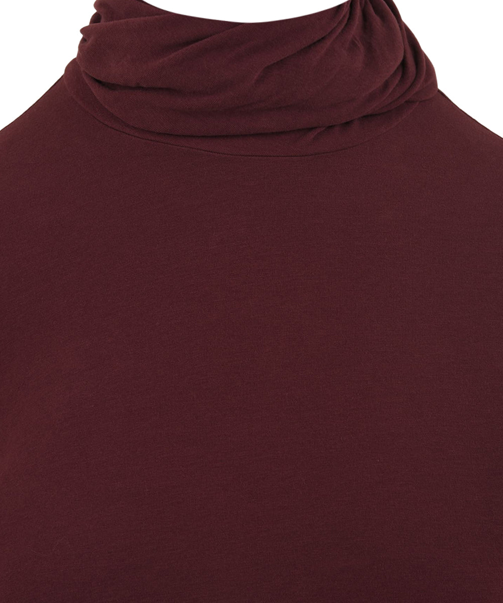 T-shirt collo drappeggiato EUROPEAN CULTURE Donna - Marrone