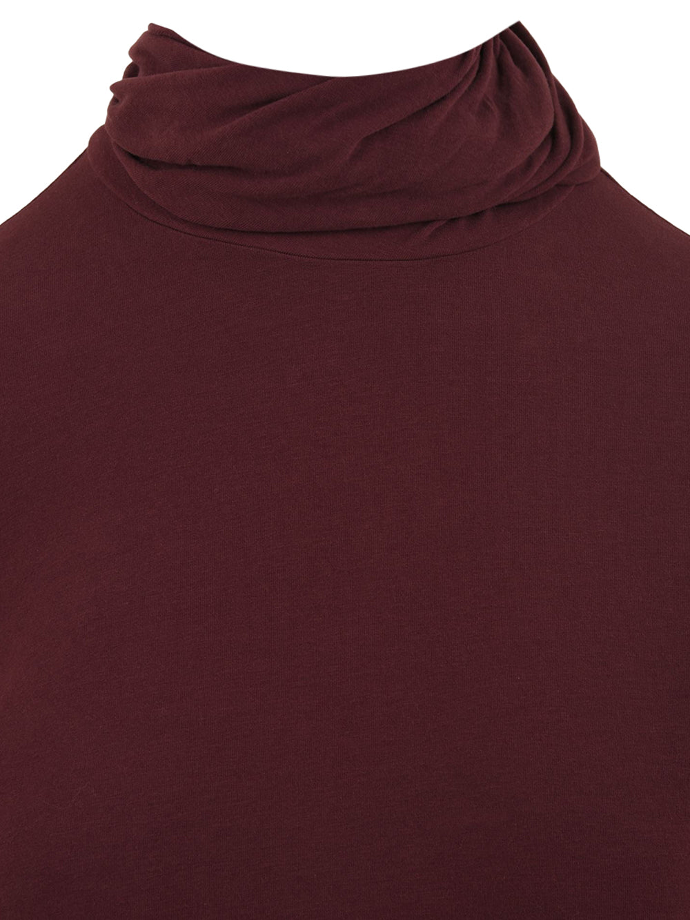 T-shirt collo drappeggiato EUROPEAN CULTURE Donna - Marrone