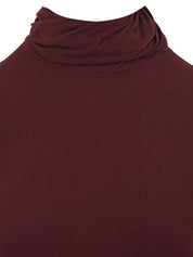 T-shirt collo drappeggiato EUROPEAN CULTURE Donna - Marrone