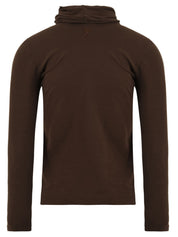 T-shirt collo drappeggiato EUROPEAN CULTURE Donna - Marrone