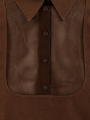 Camicia manica lunga EUROPEAN CULTURE Donna - Marrone