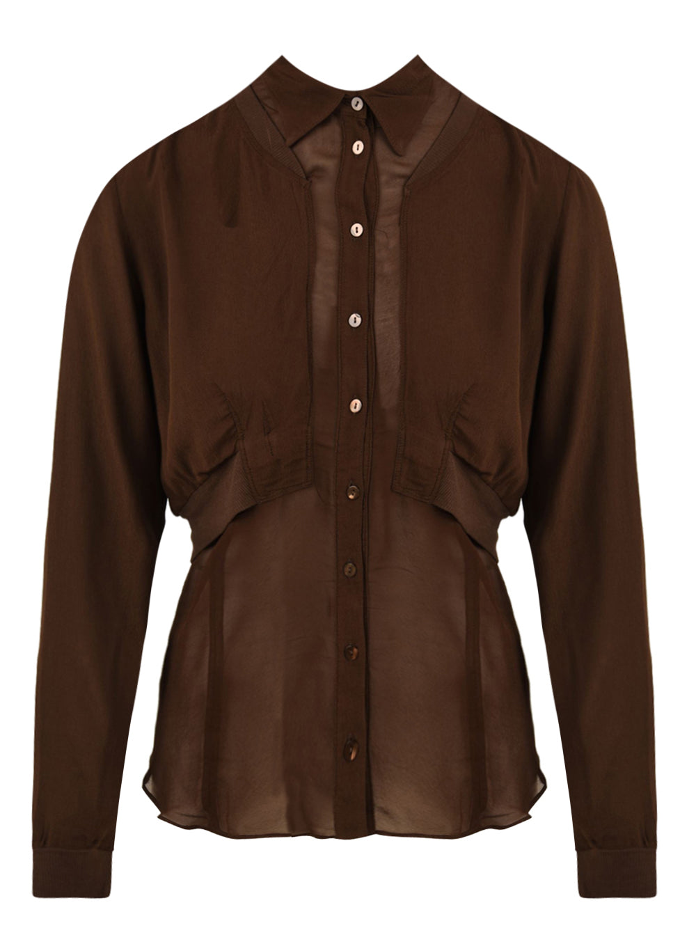 Camicia manica lunga EUROPEAN CULTURE Donna - Marrone