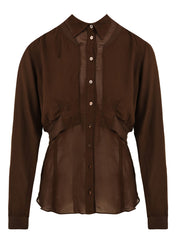 Camicia manica lunga EUROPEAN CULTURE Donna - Marrone