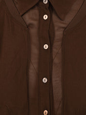 Camicia manica lunga EUROPEAN CULTURE Donna - Marrone