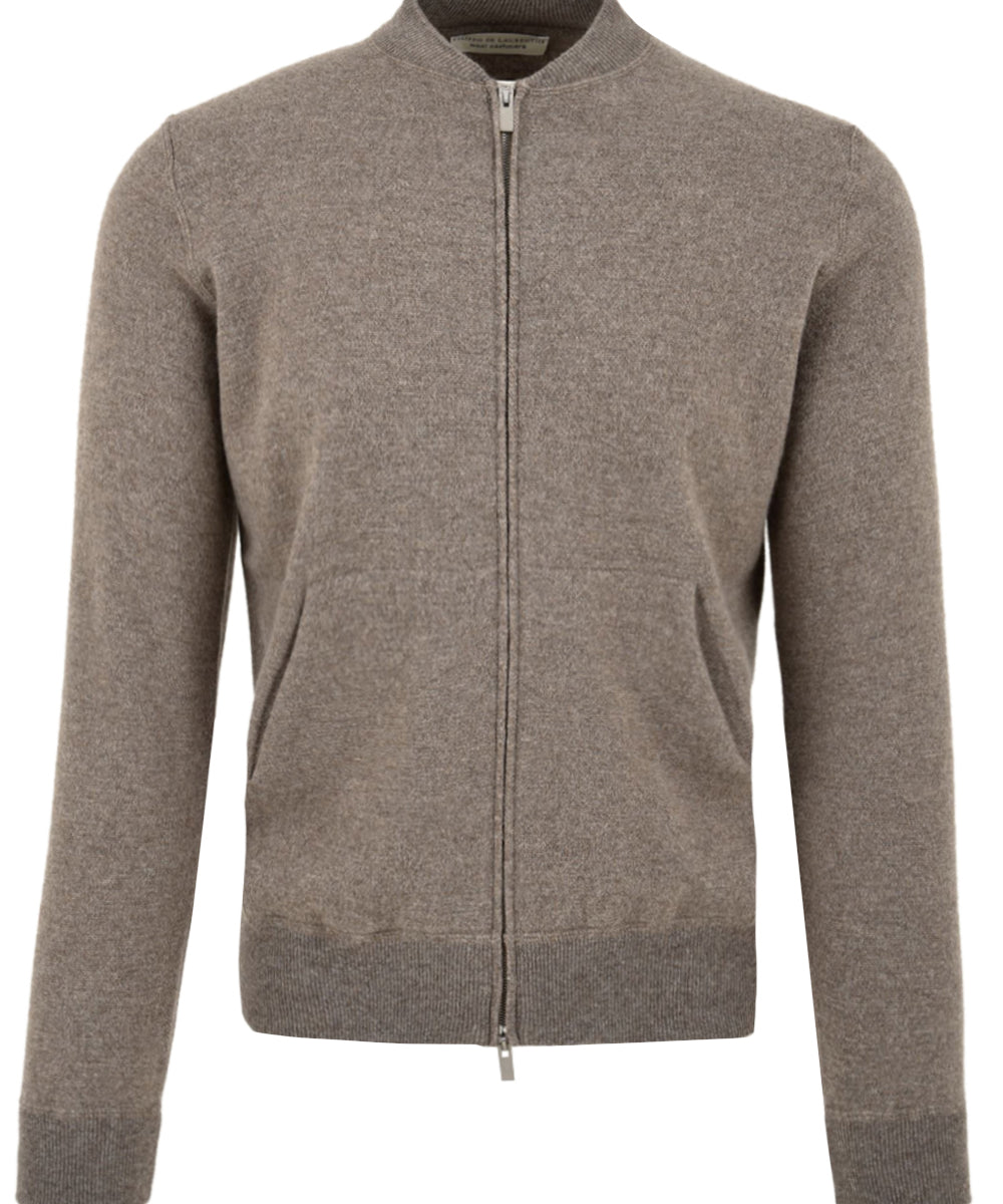 Bomber con zip FILIPPO DE LAURENTIIS Uomo - Beige