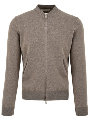 Maglione con zip FILIPPO DE LAURENTIIS Uomo - Tortora
