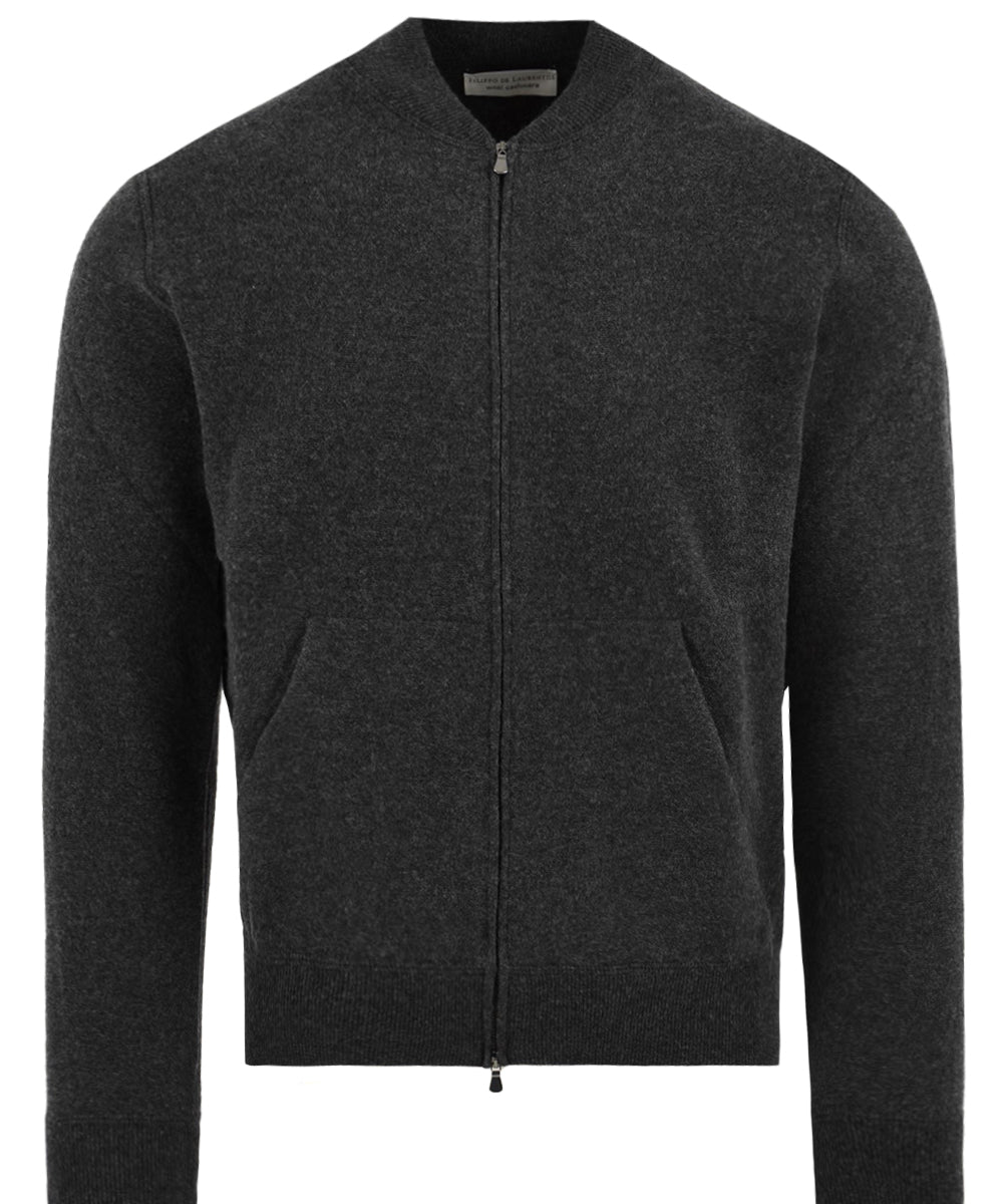 Bomber con zip FILIPPO DE LAURENTIIS Uomo - Grigio