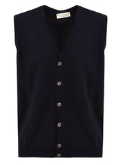 Maglione Gilet in Lana Cashmere FILIPPO DE LAURENTIIS Uomo - Blue