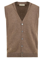 Maglione Gilet in Lana Cashmere FILIPPO DE LAURENTIIS Uomo - Beige