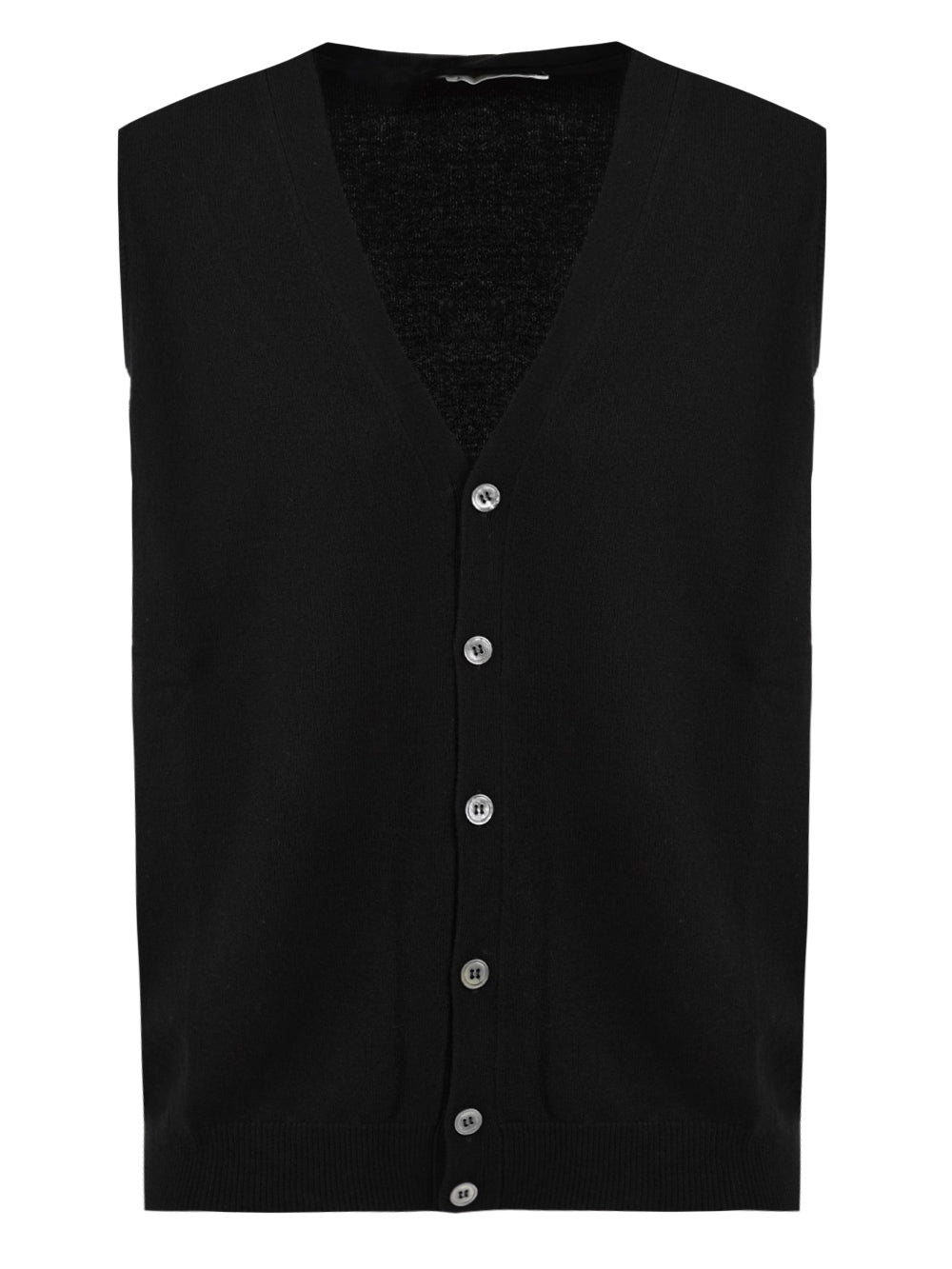 Maglione Gilet in Lana Cashmere FILIPPO DE LAURENTIIS Uomo - Nero