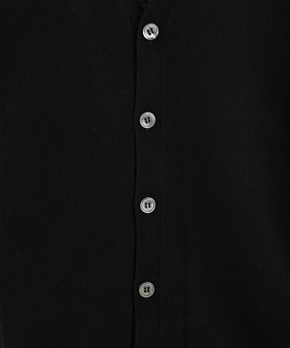 Maglione Gilet in Lana Cashmere FILIPPO DE LAURENTIIS Uomo - Nero