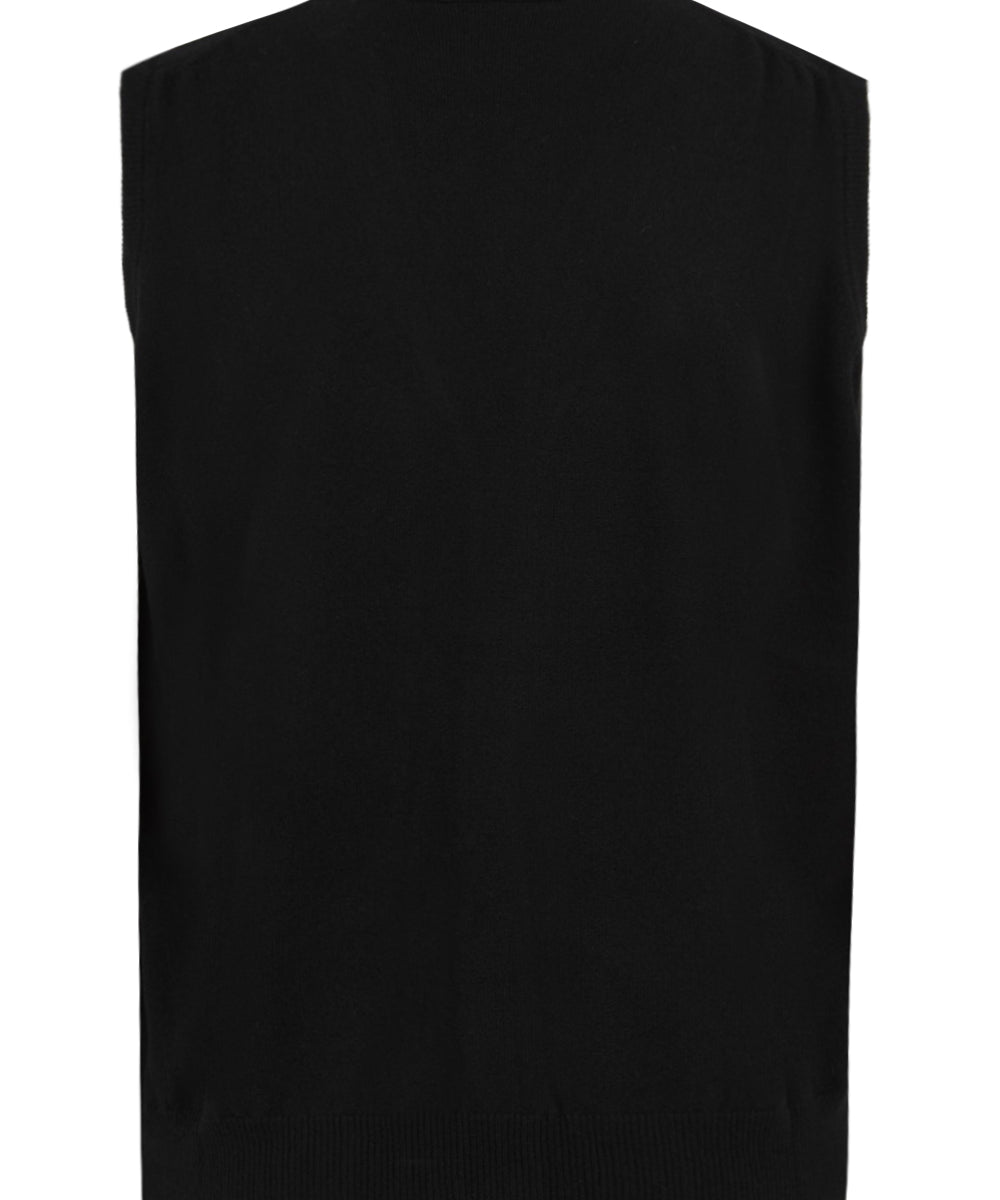Maglione Gilet in Lana Cashmere FILIPPO DE LAURENTIIS Uomo - Nero