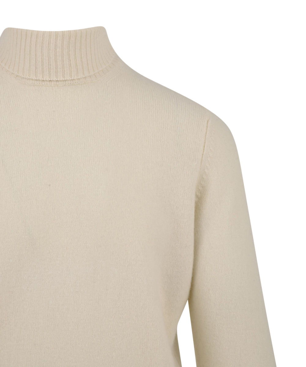 Maglione dolcevita Lana Cashmere FILIPPO DE LAURENTIIS Uomo - Bianco