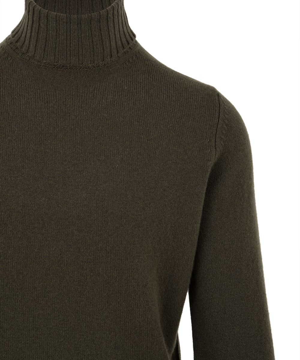 Maglione dolcevita Lana Cashmere FILIPPO DE LAURENTIIS Uomo - Verde