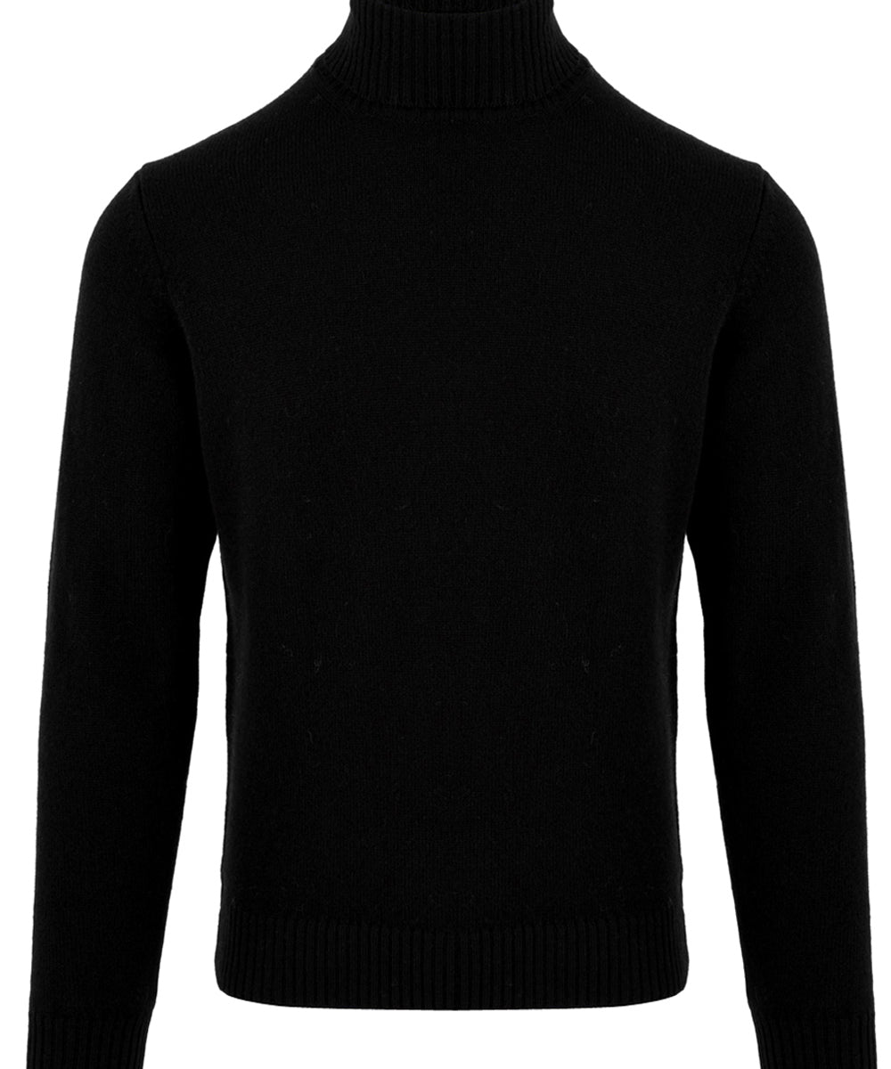 Maglione dolcevita Lana Cashmere FILIPPO DE LAURENTIIS Uomo - Nero