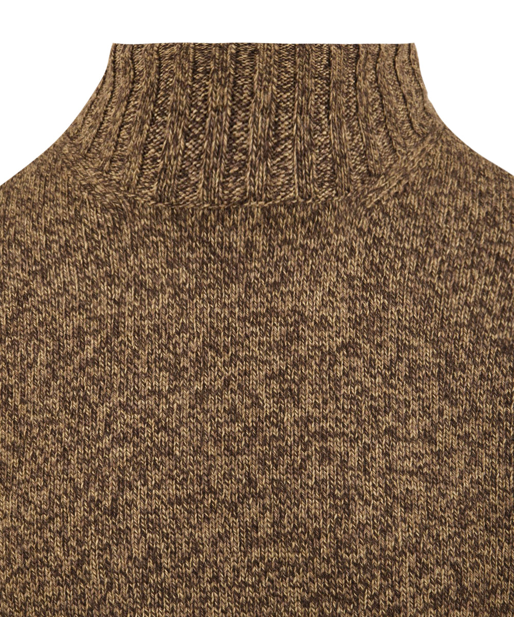 Maglione dolcevita in Merino Extrafine FILIPPO DE LAURENTIIS Uomo - Marrone