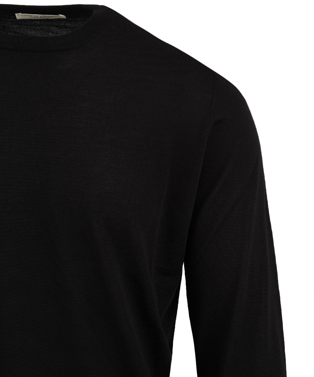 Maglione Girocollo manica lunga FILIPPO DE LAURENTIIS Uomo - Nero
