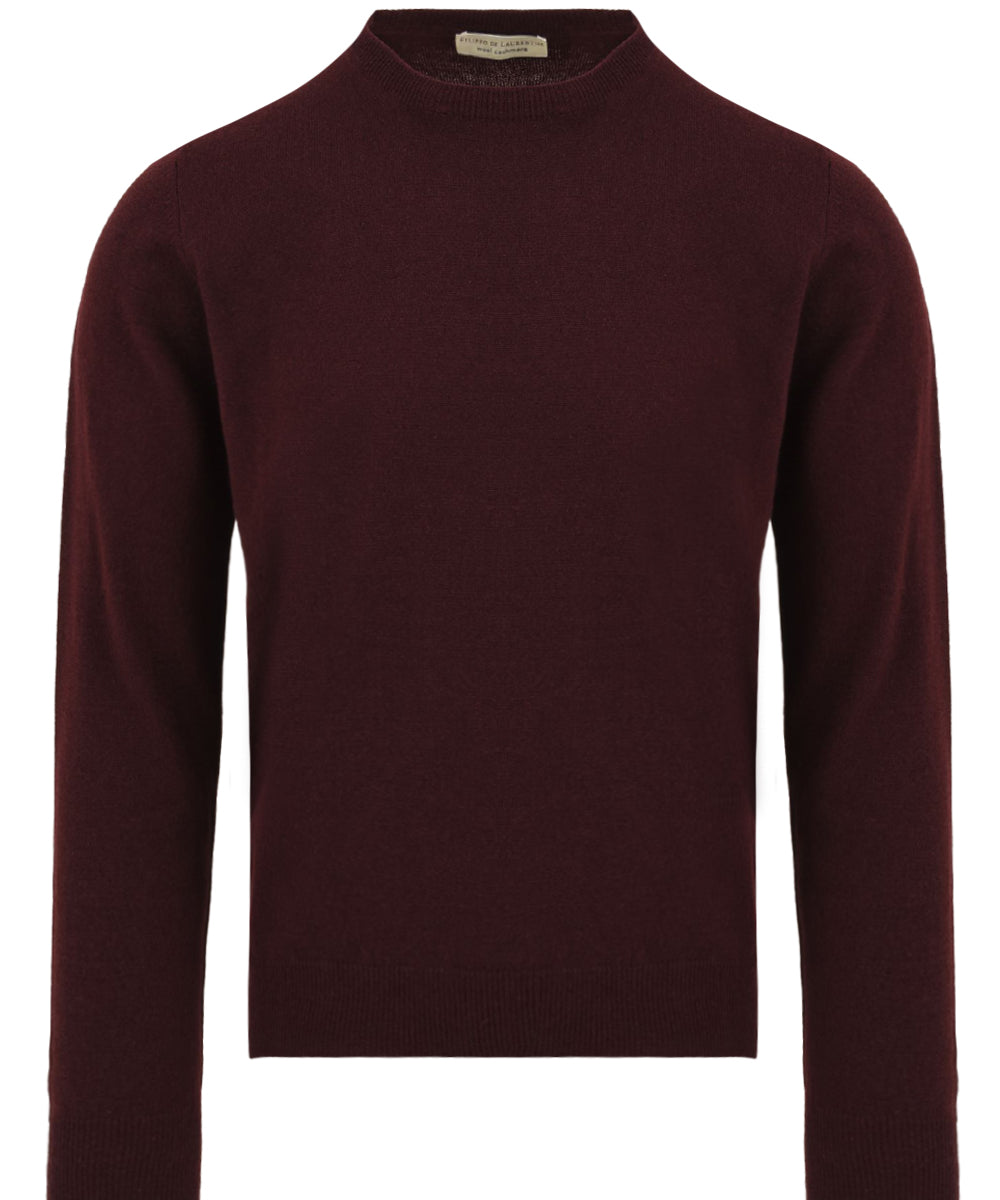 Maglione Girocollo Lana e Cashmere FILIPPO DE LAURENTIIS Uomo - Rosso