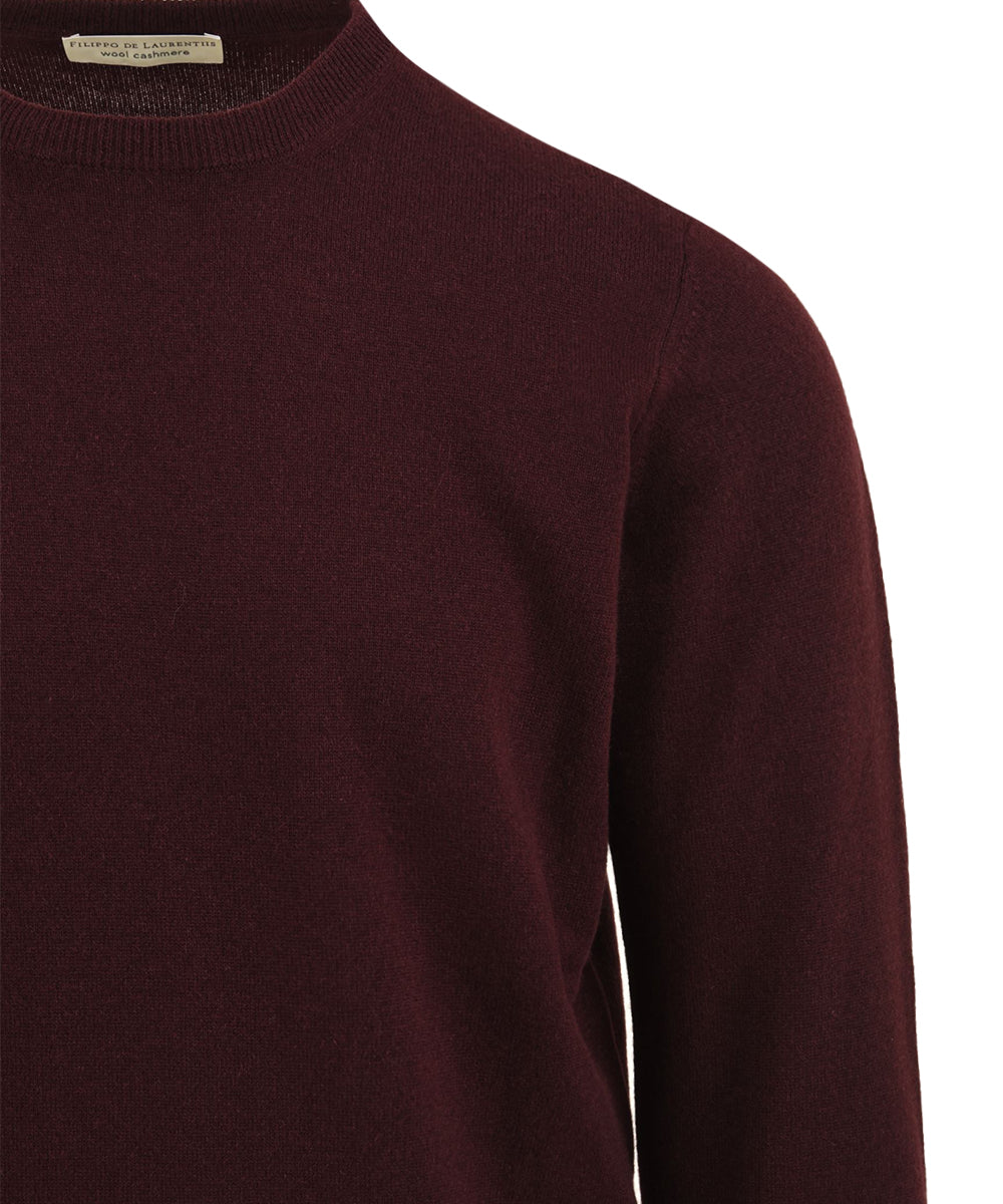 Maglione Girocollo Lana e Cashmere FILIPPO DE LAURENTIIS Uomo - Rosso
