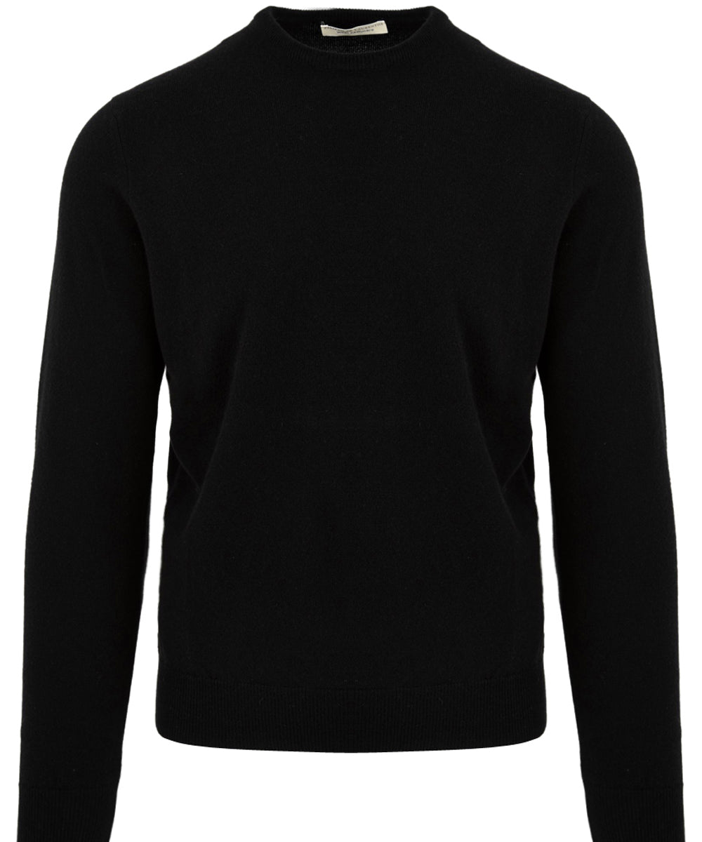 Maglione girocollo Lana Cashmere FILIPPO DE LAURENTIIS Uomo - Nero