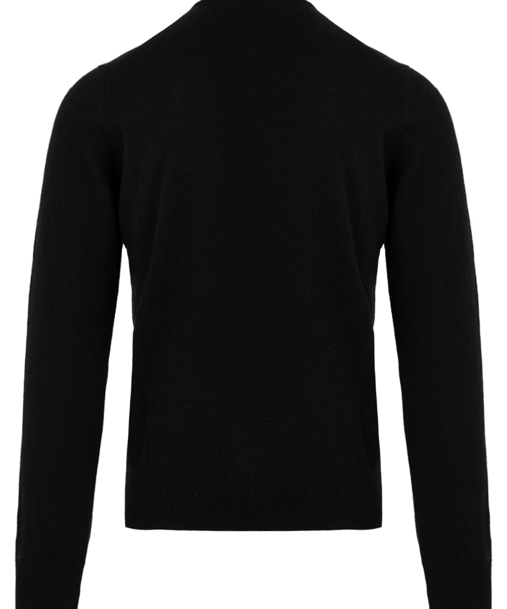 Maglione girocollo Lana Cashmere FILIPPO DE LAURENTIIS Uomo - Nero