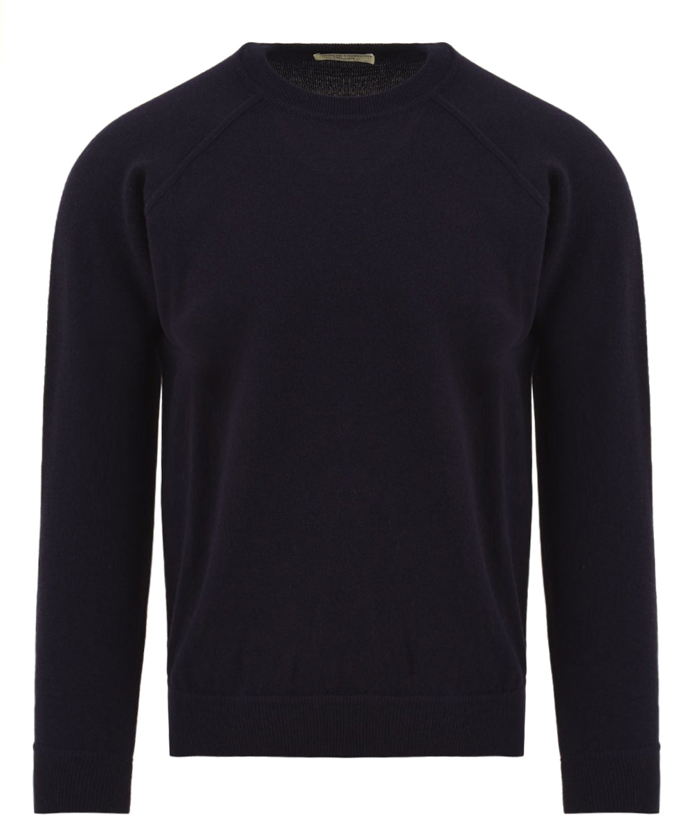 Maglione girocollo raglan Cashmere FILIPPO DE LAURENTIIS Uomo - Blue