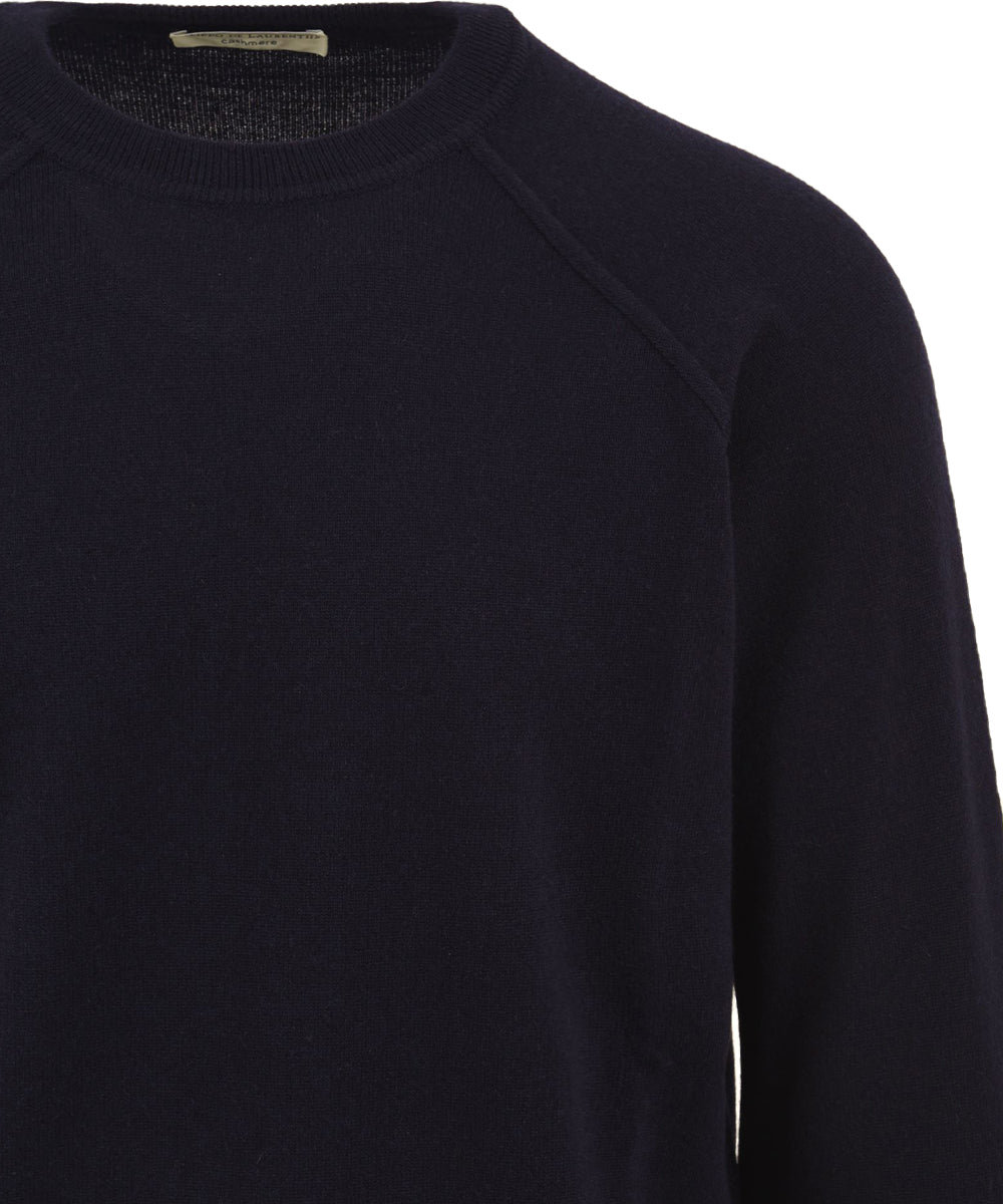 Maglione girocollo raglan Cashmere FILIPPO DE LAURENTIIS Uomo - Blue