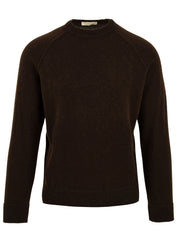 Maglione girocollo raglan Lana Cashmere FILIPPO DE LAURENTIIS Uomo - Marrone