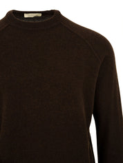 Maglione girocollo raglan Lana Cashmere FILIPPO DE LAURENTIIS Uomo - Marrone