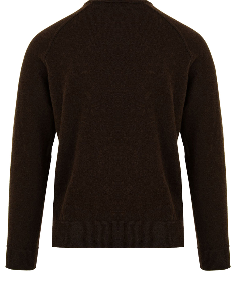 Maglione girocollo raglan Lana Cashmere FILIPPO DE LAURENTIIS Uomo - Marrone