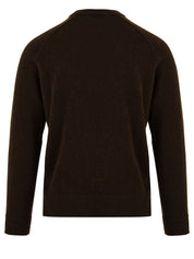 Maglione girocollo raglan Lana Cashmere FILIPPO DE LAURENTIIS Uomo - Marrone