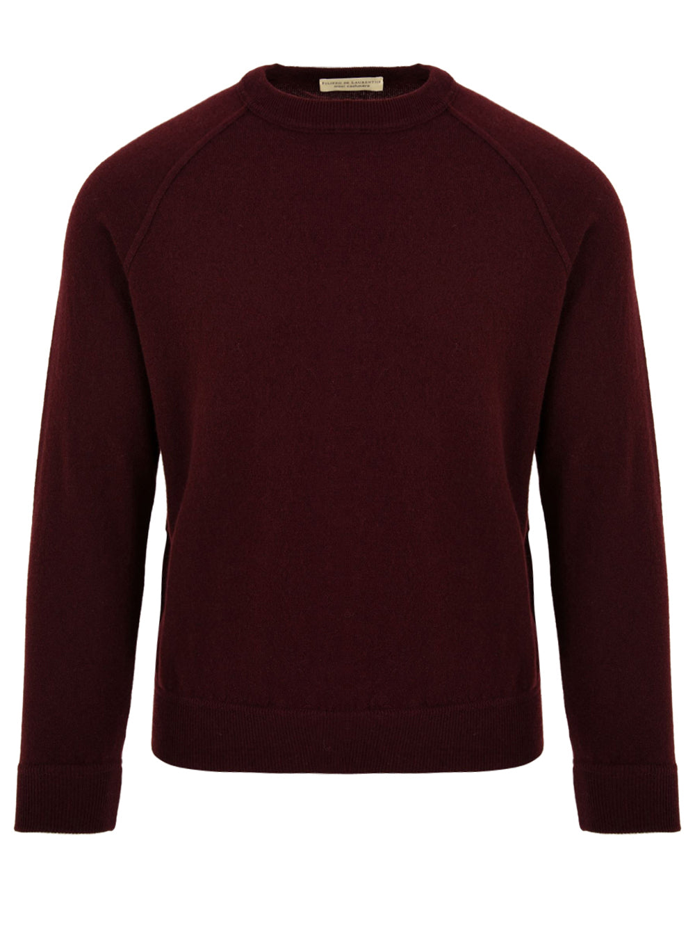 Maglione girocollo raglan Lana Cashmere FILIPPO DE LAURENTIIS Uomo - Rosso