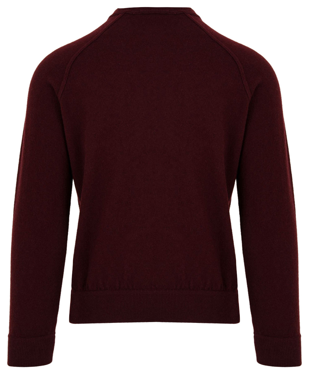 Maglione girocollo raglan Lana Cashmere FILIPPO DE LAURENTIIS Uomo - Rosso