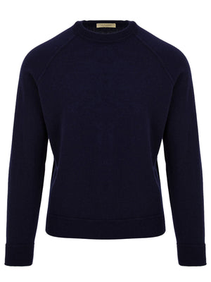 Maglione girocollo raglan Lana Cashmere FILIPPO DE LAURENTIIS Uomo - Blue