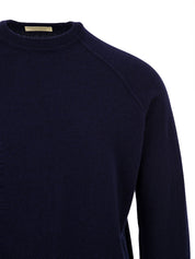 Maglione girocollo raglan Lana Cashmere FILIPPO DE LAURENTIIS Uomo - Blue