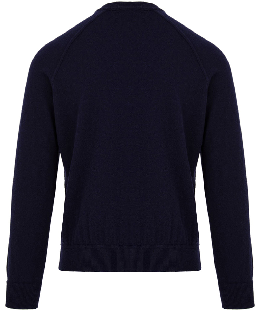 Maglione girocollo raglan Lana Cashmere FILIPPO DE LAURENTIIS Uomo - Blue