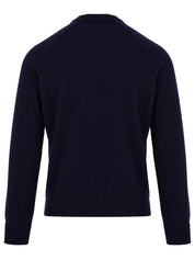 Maglione girocollo raglan Lana Cashmere FILIPPO DE LAURENTIIS Uomo - Blue