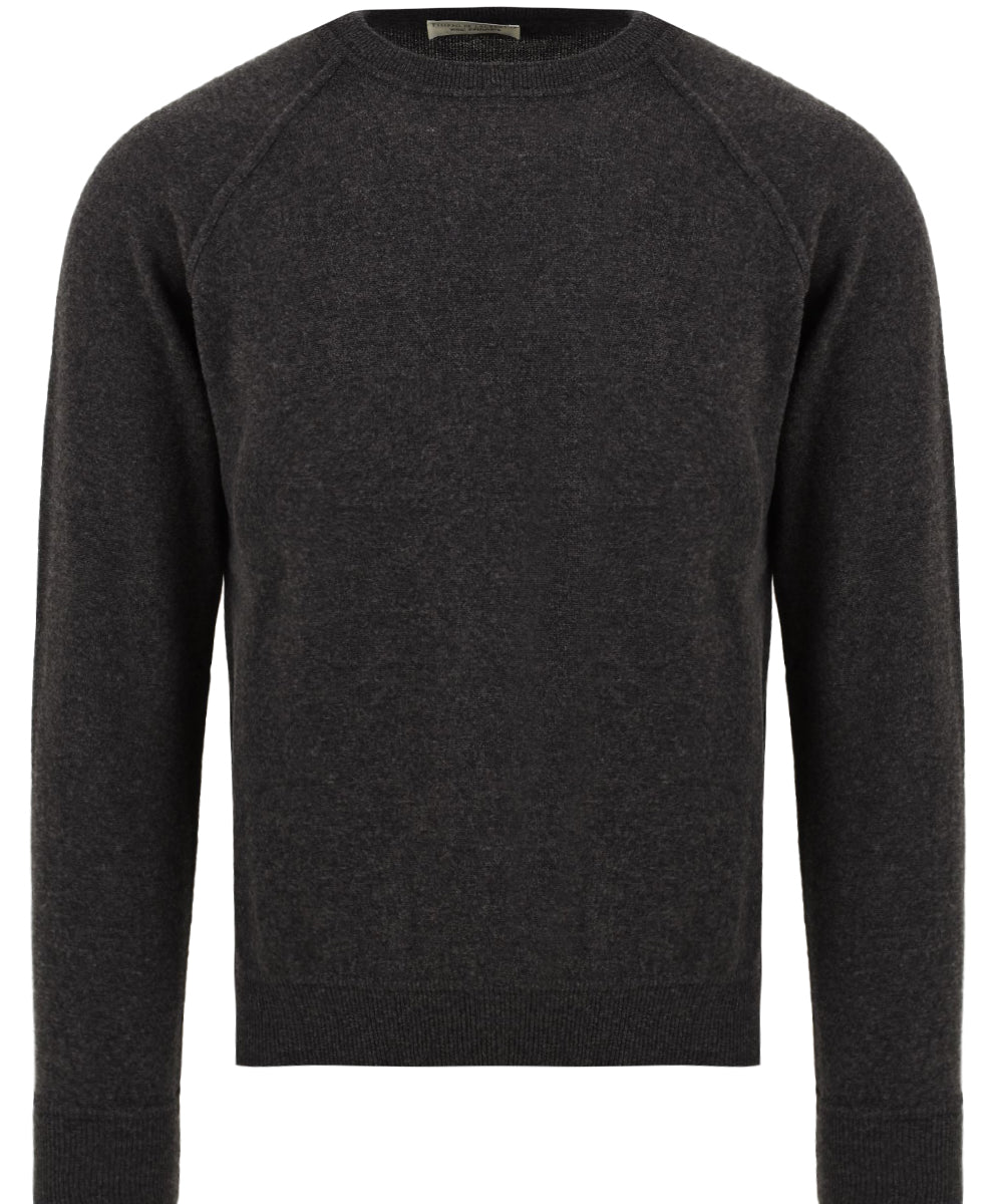Maglione girocollo raglan Lana Cashmere FILIPPO DE LAURENTIIS Uomo - Grigio